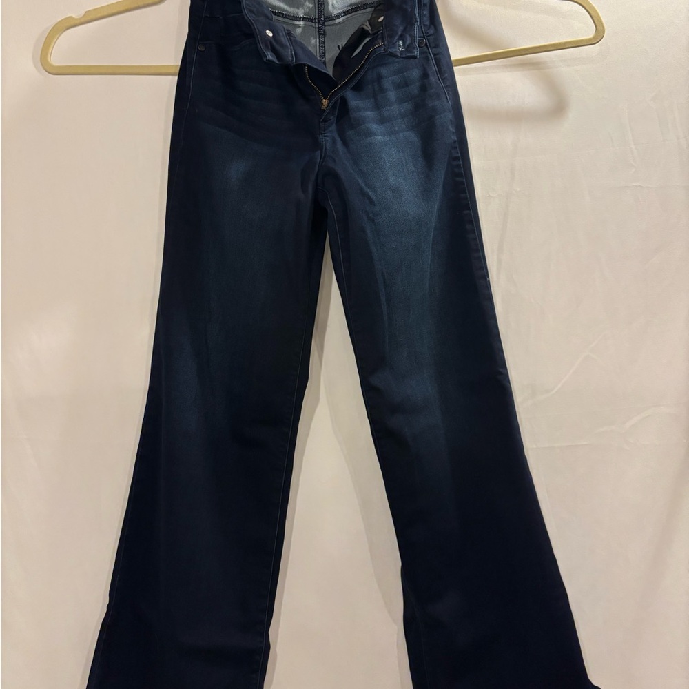 1822 Denim Dark Indigo Flare & Wide Leg Jeans
